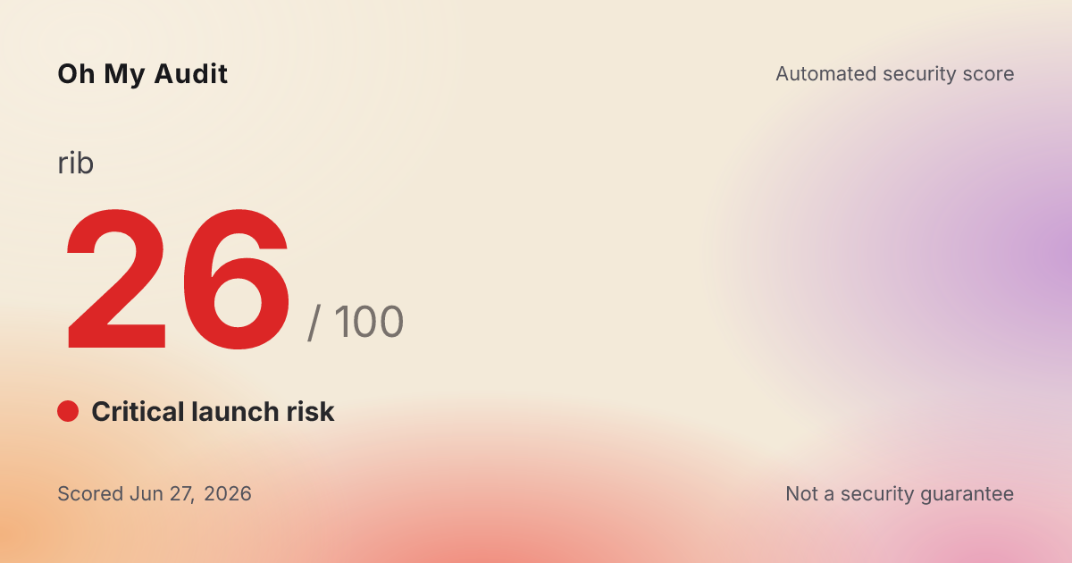 rib security score card